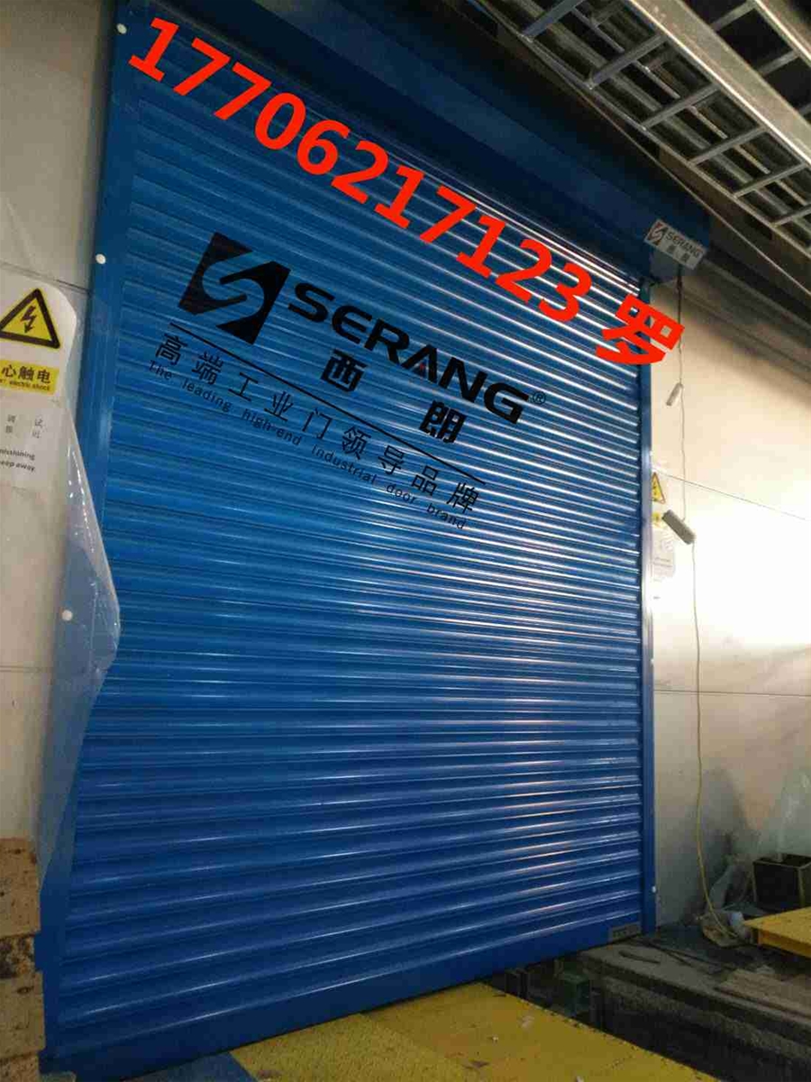门业图片-工业提升门镇江抗风电动卷帘门提升门图片